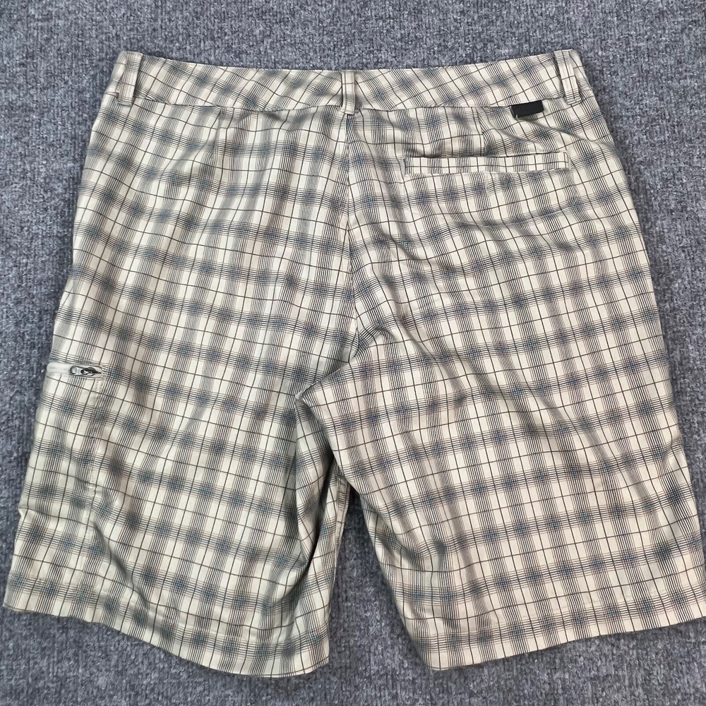 The North Face Cargo Shorts Mens 34 Multicolor Plaid Hiking Outdoor Fishing